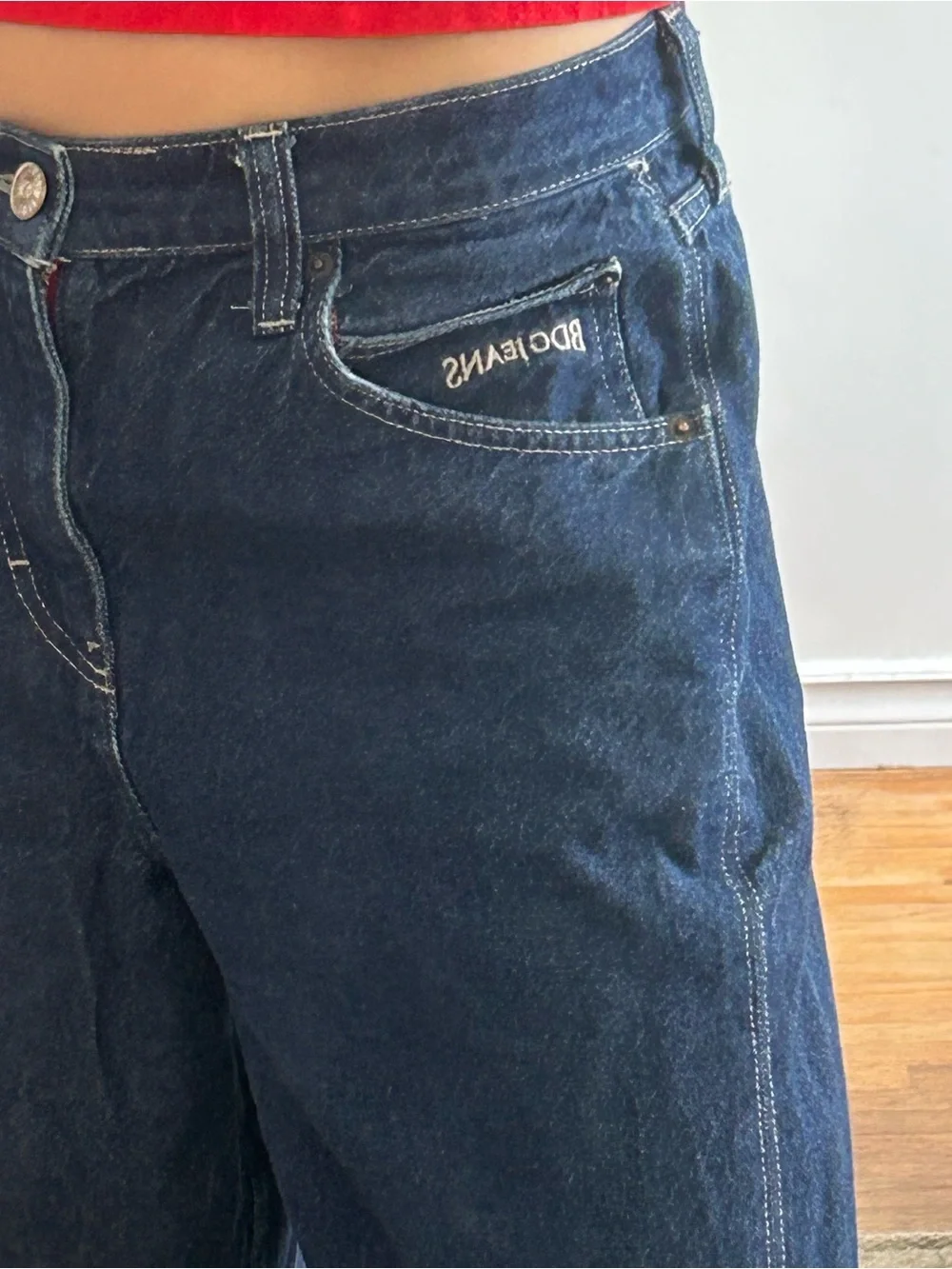 BDG Logan Twisted Buckle Baggy Jean - Picture 2 of 5